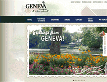 Tablet Screenshot of genevachamber.com